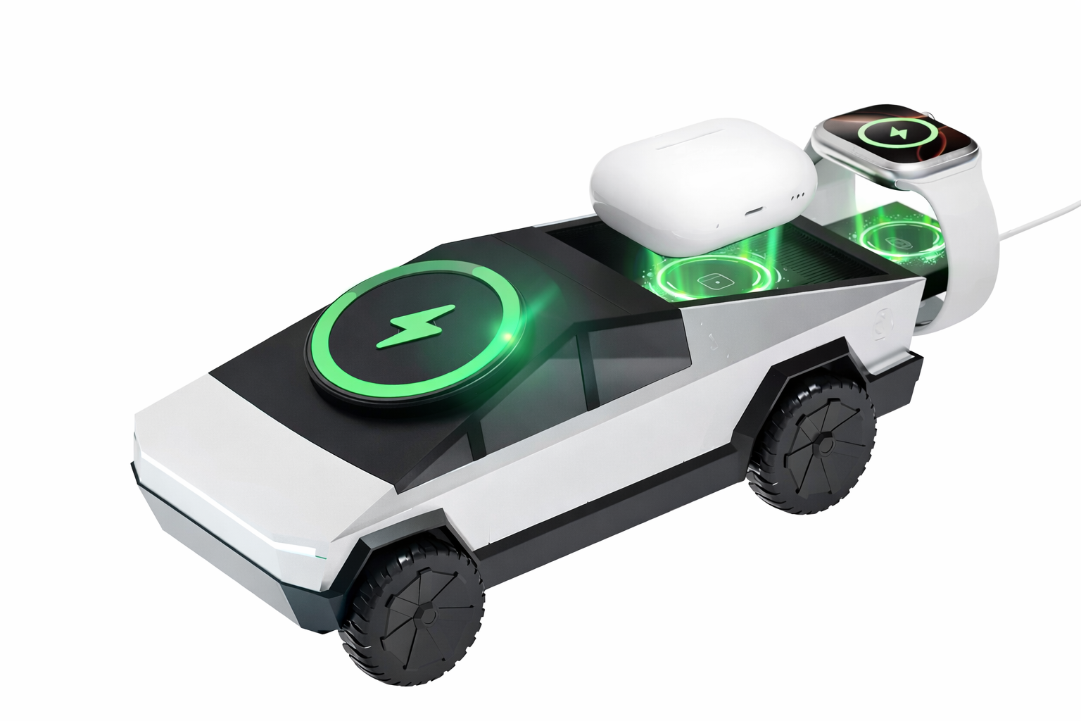 Cargador 3 en 1 con Diseño Futurista