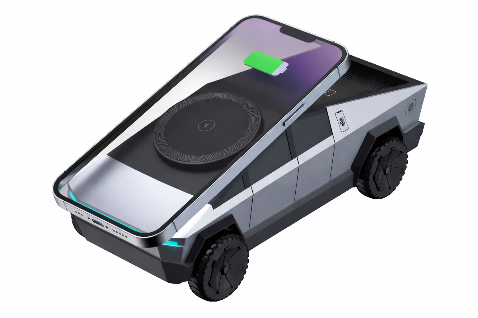 Cargador 3 en 1 con Diseño Futurista